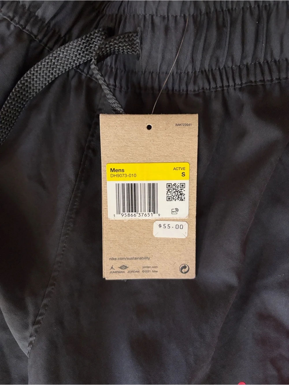 Jordan Black and Red Jumpman Paneled Track Pants